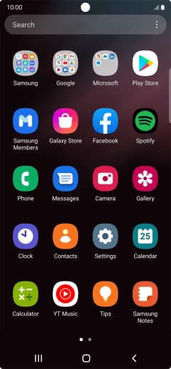Press Samsung. Press Samsung.