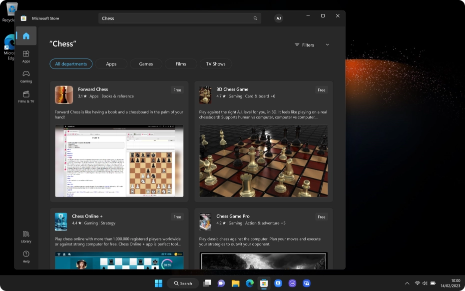 Click the required app. Click the required app.
