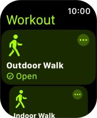Press the required training activity to start it. Press the required training activity to start it.
