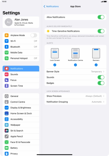 Press the indicator next to Press the indicator next to