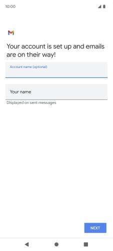 Press Your name and key in the required sender name. Press Your name and key in the required sender name.