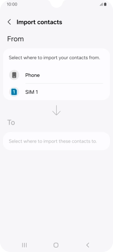 Press the name of the SIM. Press the name of the SIM.