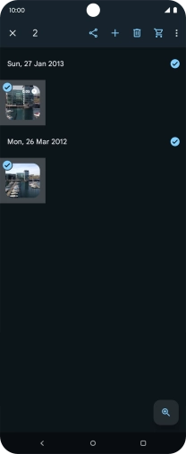 Press the share icon. Press the share icon.