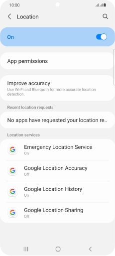 Press App permissions. Press App permissions.