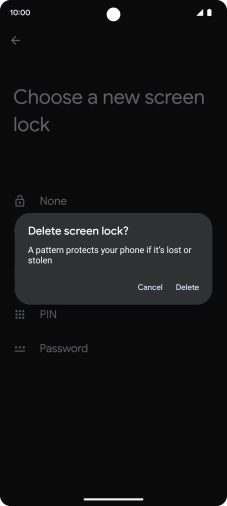 Press Delete. Press Delete.