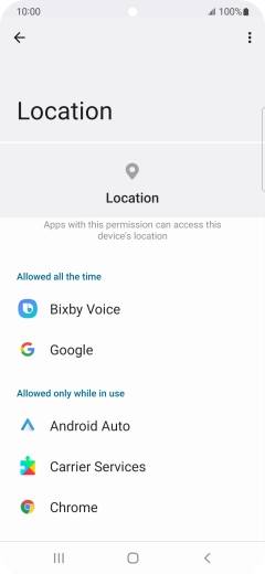 Press the required app. Press the required app.