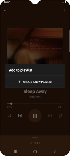 Press CREATE A NEW PLAYLIST. Press CREATE A NEW PLAYLIST.
