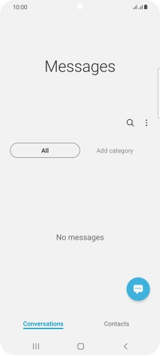 Press the new message icon. Press the new message icon.