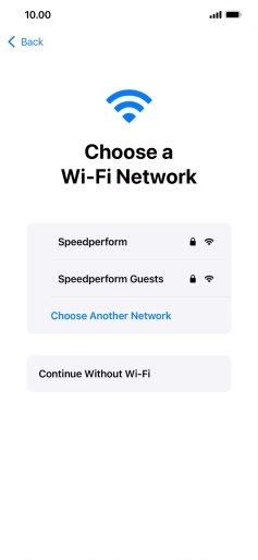 Press the required Wi-Fi network. Press the required Wi-Fi network.