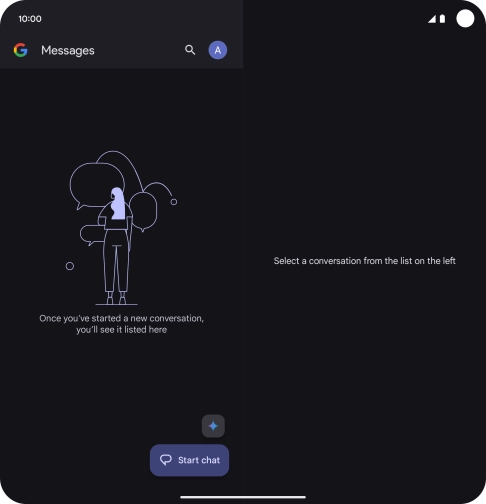 Press the profile icon. Press the profile icon.