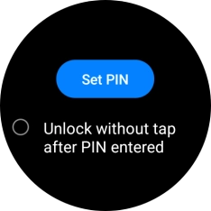 Press Set PIN. Press Set PIN.