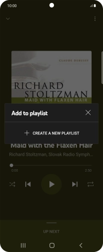 Press CREATE A NEW PLAYLIST. Press CREATE A NEW PLAYLIST.