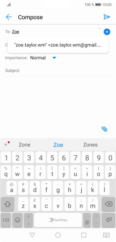 Press the required contact. Press the required contact.