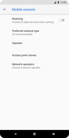 Press Access point names. Press Access point names.