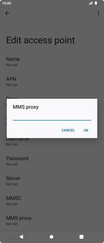 Key in 149.254.201.135 and press OK. Key in 149.254.201.135 and press OK.