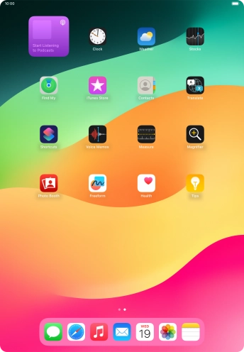 If you're using a Widget Stack: slide up or down on the stack to select the required widget. If you're using a Widget Stack: slide up or down on the stack to select the required widget.