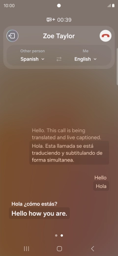 Say the required word or phrase and wait for the translation. Say the required word or phrase and wait for the translation.