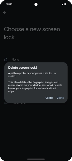 Press Delete. Press Delete.