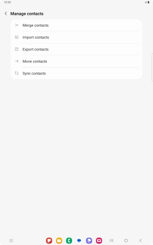 Press Import contacts. Press Import contacts.