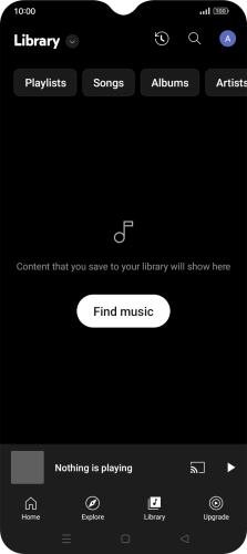 Press the drop down list. Press the drop down list.