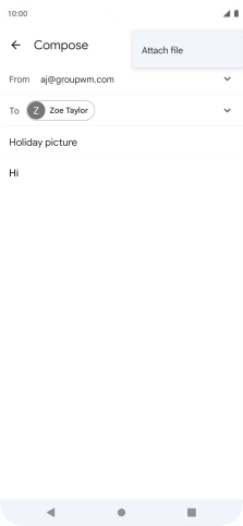 Press Attach file and go to the required folder. Press Attach file and go to the required folder.