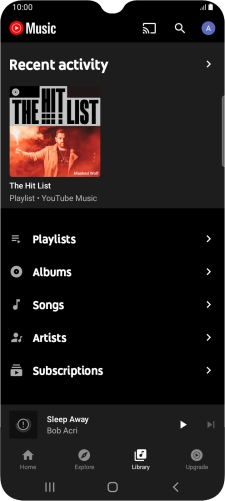 Press the required category and go to the required audio file. Press the required category and go to the required audio file.