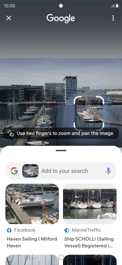 Follow the instructions on the screen to use the search results. Follow the instructions on the screen to use the search results.