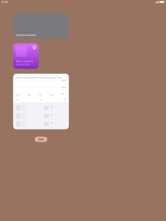 Press and hold the required Widget Stack. Press and hold the required Widget Stack.