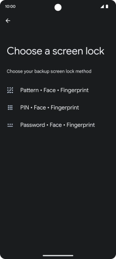 Press the required phone lock code. Press the required phone lock code.
