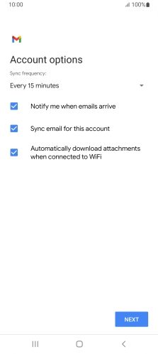 If this screen is displayed, you email account has been recognised and set up automatically. Follow the instructions on the screen to key in more information and finish setting up your phone. If this screen is displayed, you email account has been recognised and set up automatically. Follow the instructions on the screen to key in more information and finish setting up your phone.