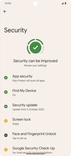 Press Face and Fingerprint Unlock. Press Face and Fingerprint Unlock.