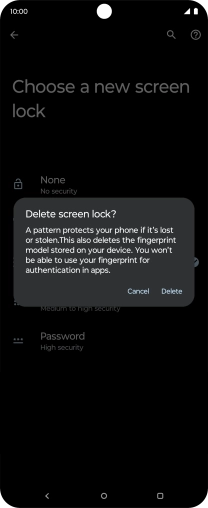 Press Delete. Press Delete.