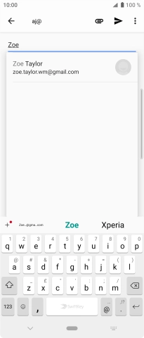 Press the required contact. Press the required contact.