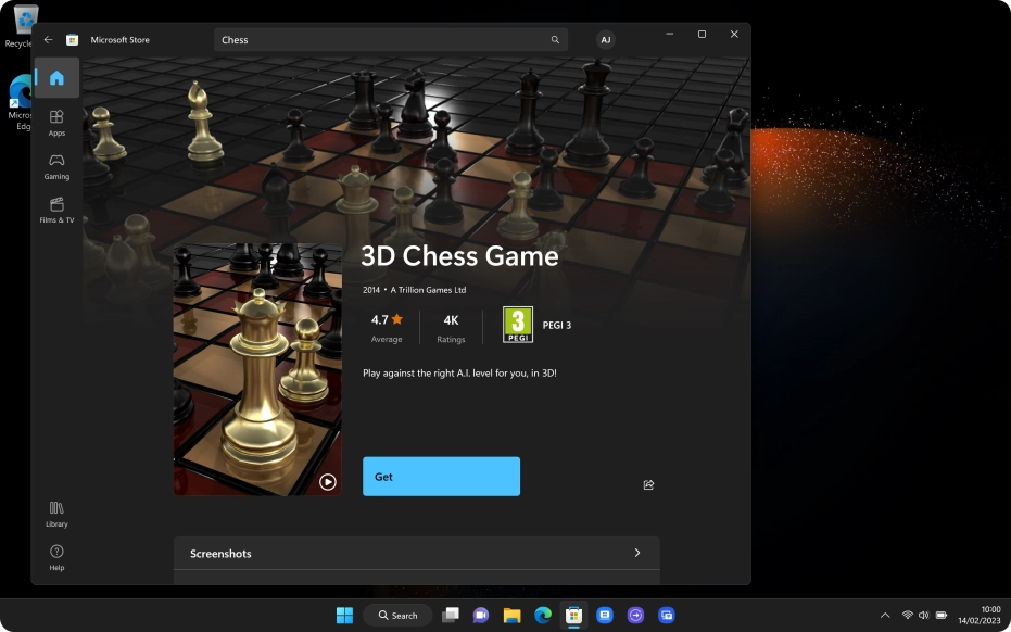 Click Get and follow the instructions on the screen to install the app. Click Get and follow the instructions on the screen to install the app.