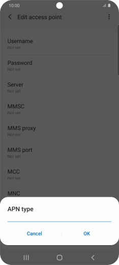 Key in mms and press OK. Key in mms and press OK.