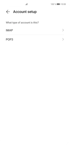Press IMAP. Press IMAP.
