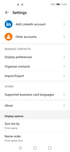 Press Import/Export. Press Import/Export.