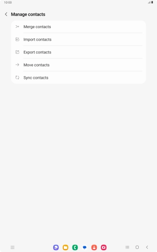 Press Import contacts. Press Import contacts.
