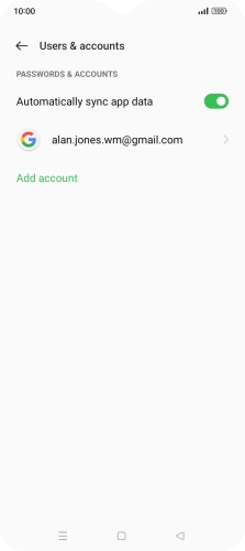 Press Add account. Press Add account.