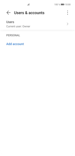 Press Add account. Press Add account.