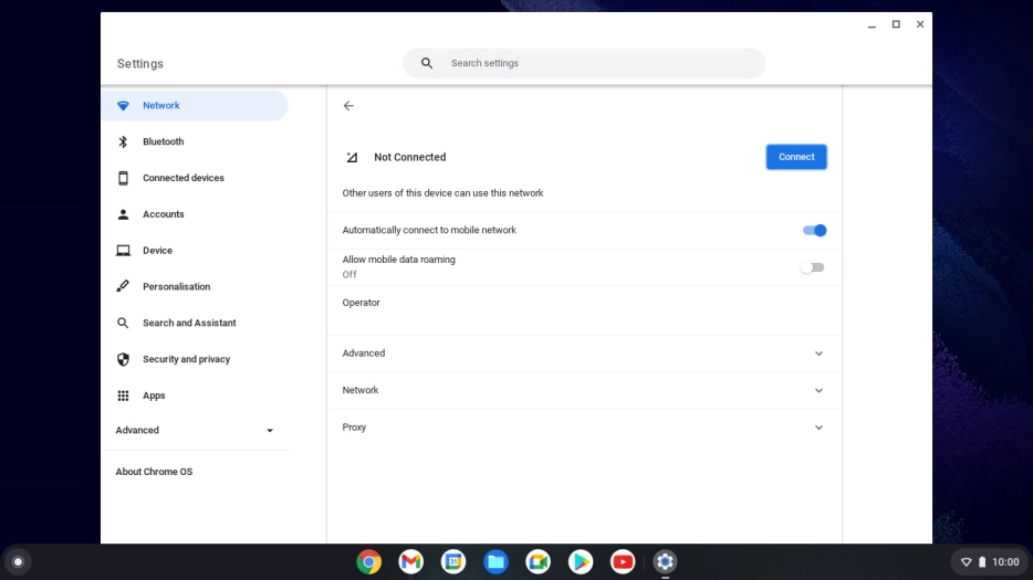 Click Network. Click Network.