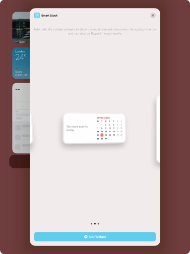 Press Add Widget. Press Add Widget.