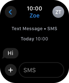 Press SMS. Press SMS.