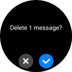 Press the confirm icon. Press the confirm icon.