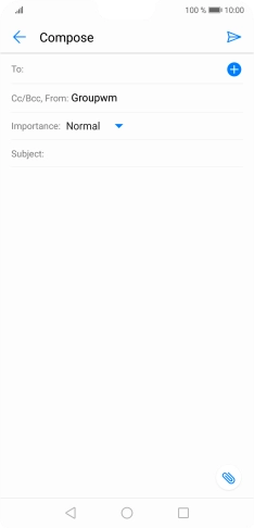 Press To and key in the first letters of the recipient's name. Press To and key in the first letters of the recipient's name.