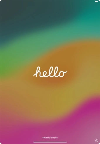 Slide your finger upwards starting from the bottom of the screen. Slide your finger upwards starting from the bottom of the screen.