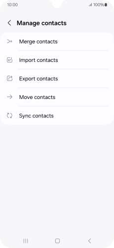 Press Import contacts. Press Import contacts.