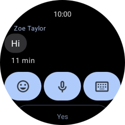 Press the microphone icon. Press the microphone icon.
