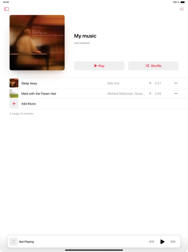 Go to the required category or playlist and press the required audio file. Go to the required category or playlist and press the required audio file.