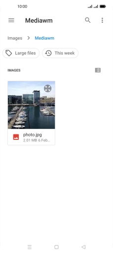 Press the required file. Press the required file.